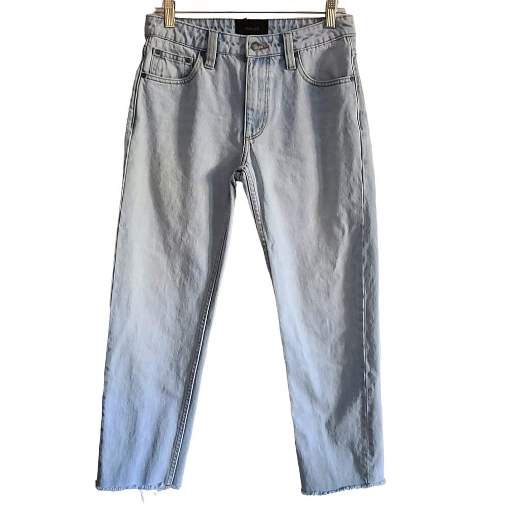 ROLLA'S Relaxo Chop Straight Leg Raw Hem Jeans In Original Bleach 16266C Mens 28 - Picture 2 of 16